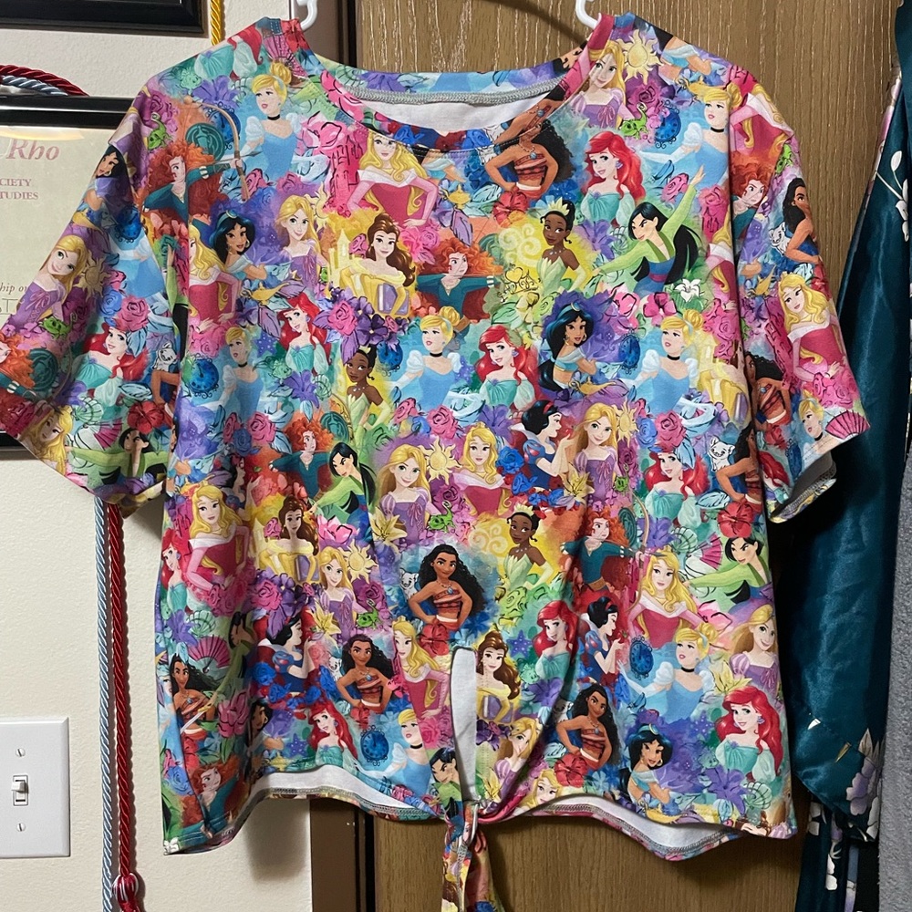 Blackmilk Disney Princess Crop Tie Tee